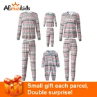Рождественский Семейный комплект пижамы 2021 года, Одинаковая одежда для семьи с оленем, взрослым, мамой, папой, ребенком, топ + штаны, комплект одежды для сна, детский комбинезон