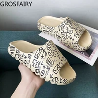 womens slippers for home bathroom wear flat sandals and slippers for men and women home shoes large size 35 46