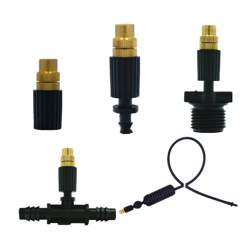 20 шт латунный разбрызгиватель регулируемая насадка для полива сада микро