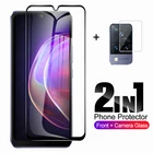Закаленное стекло для экрана 2 в 1 для Vivo V21 5G, защитная пленка для камеры vivo V21 V21e V 21 21e 5G, защитное стекло 9H, пленка