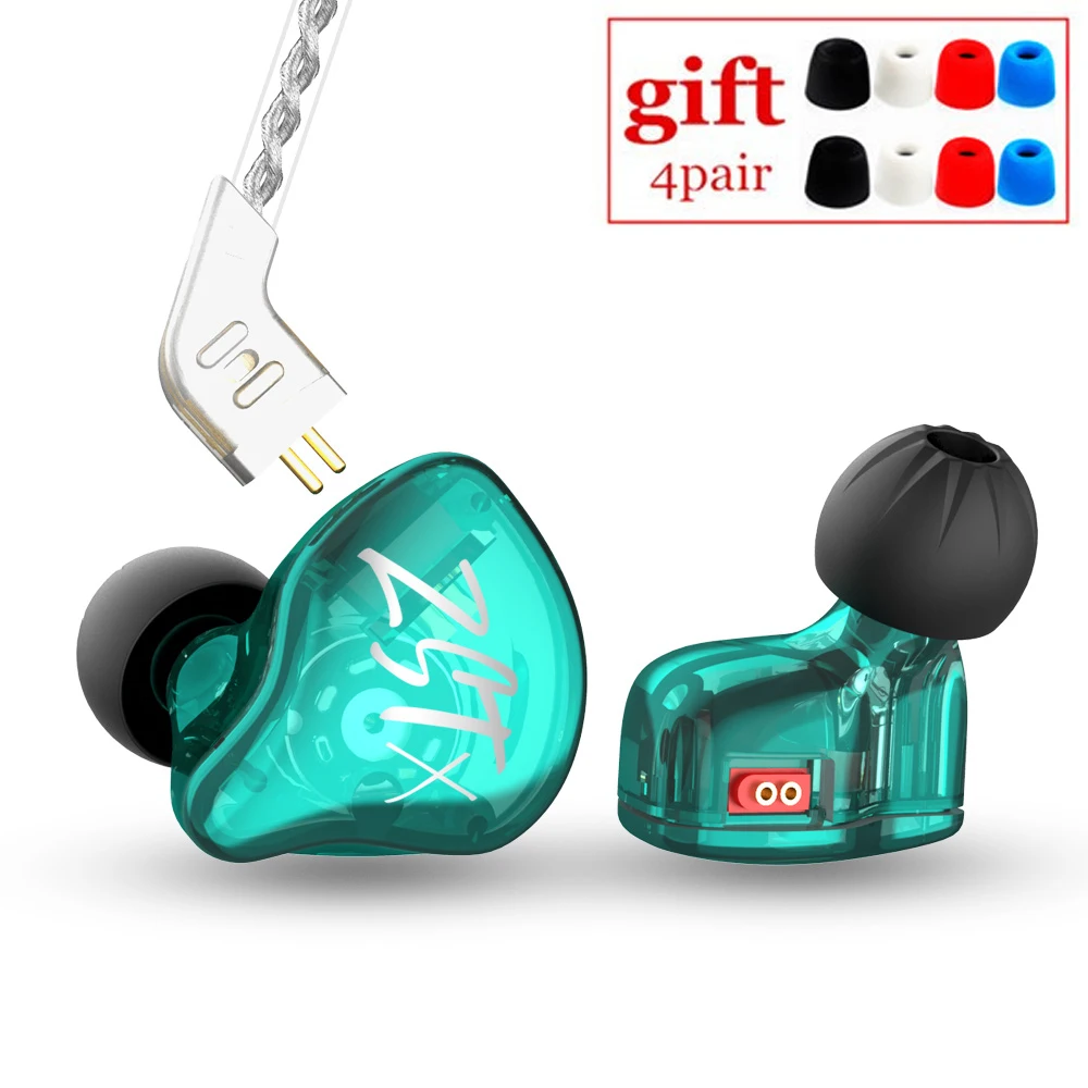 

KZ ZST X In Ear Earphone Hybrid Headset HIFI Music Sports Earbuds Noise Cancelling Detachable Cable HIFI Bass