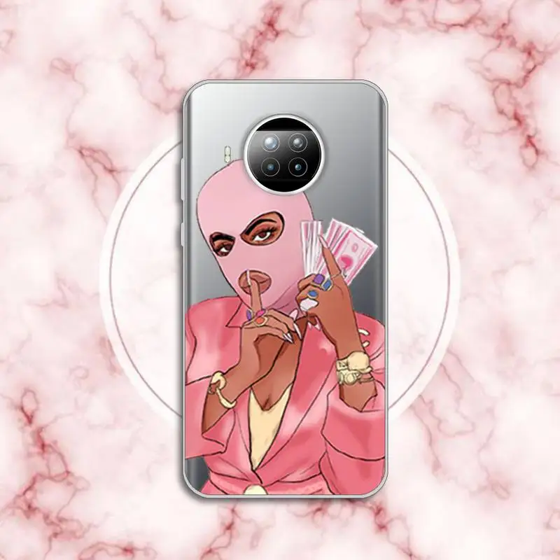 

money Afro Girls Black Women Art Phone Case Transparent for Xiaomi Redmi note 10 t 8 9 pro lite 11