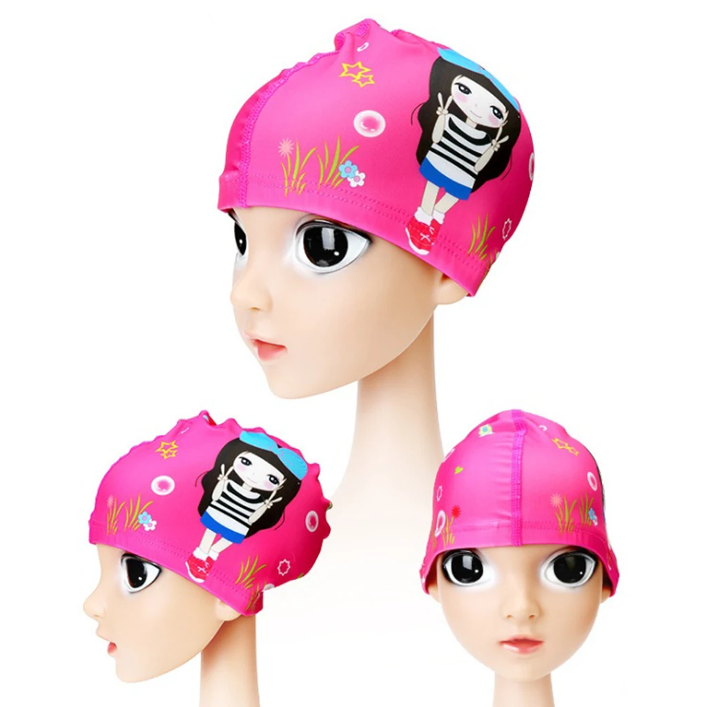 Шапка для бассейна мальчиков и девочек с УФ защитой 21 5x15 см|Плавательные шапочки|