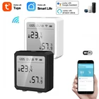 Датчик температуры и влажности Tuya Wi-Fi, комнатный гигрометр, термометр с поддержкой Alexa Google Home Smart Life