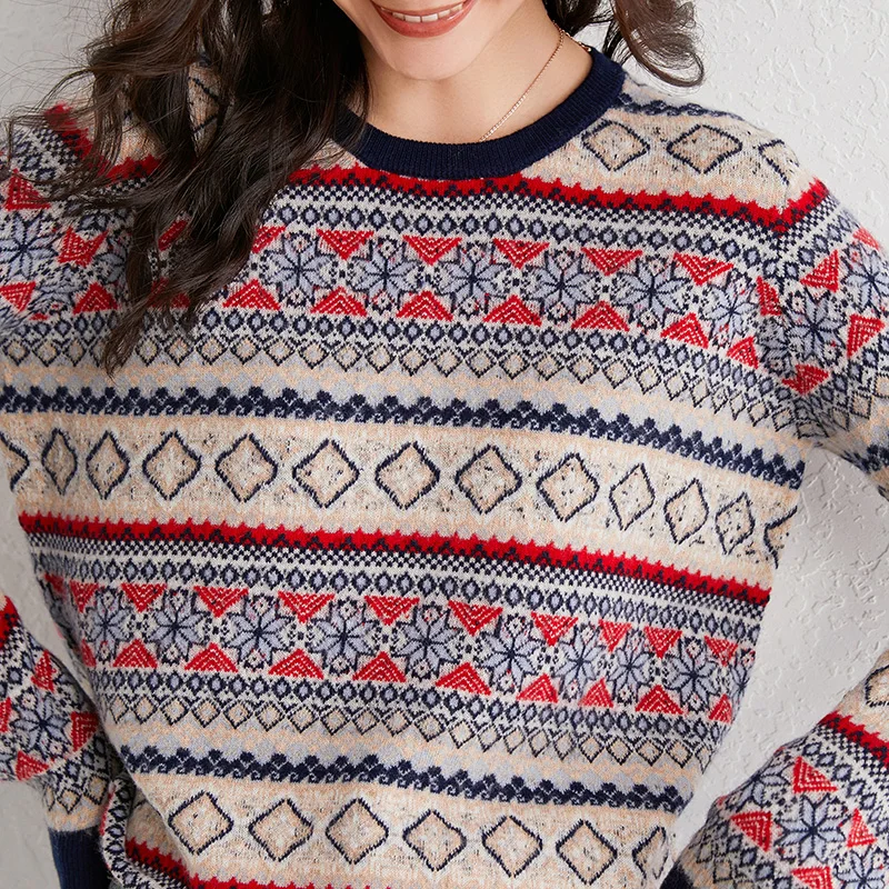 adishree 2020 woman winter 100% Cashmere sweaters and autumn knitted Pullovers High Quality Warm Female thickening O-neck
