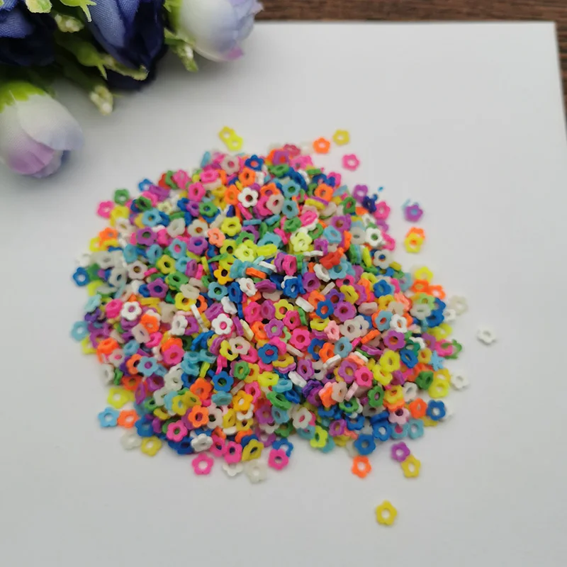 

20g 5mm Mix Color Flower for Resin DIY Supplies Nails Art Polymer Clear Clay accessories DIY Sequins scrapbook shakes Craft