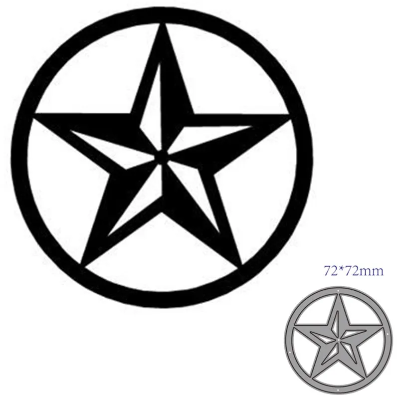 

Металлические Вырубные штампы форма пятиконечная звезда украшение для скрапбукинга бумаги ремесло Нож Форма лезвие перфоратор трафареты
