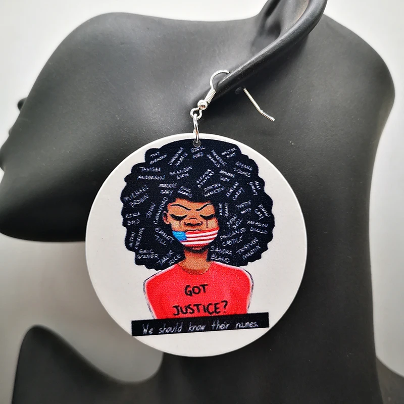 Бесплатная доставка! Деревянные серьги получили признание