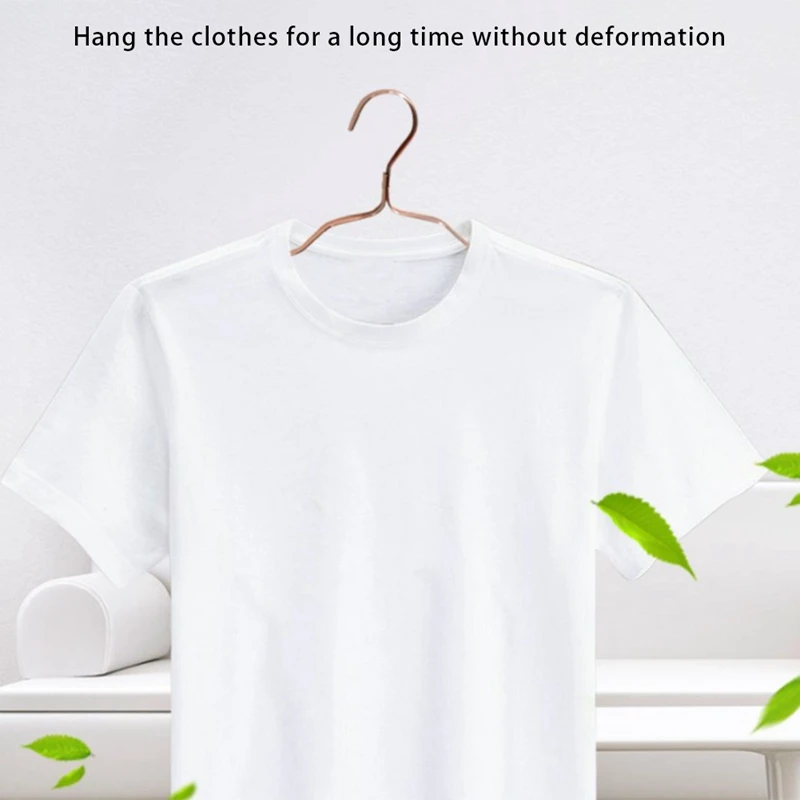 

Promotion! 10Pcs Clothes Rack Anti-Slip Metal Hangers Home Wardrobe Space Saver