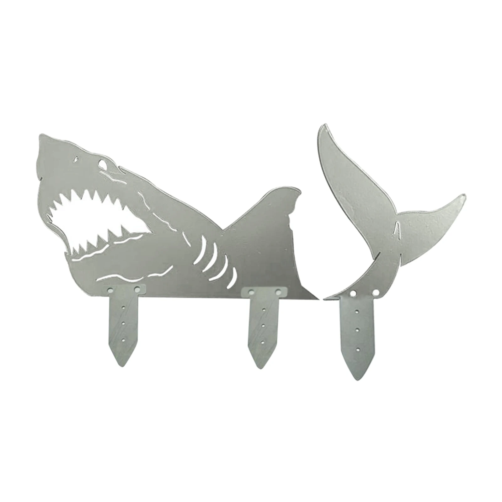 

Outdoor Decorations Shark Yard Stakes Yard Signs Outdoor Decal Yard Signs and Lawn Party Decorations Waterproof Garden Stakes
