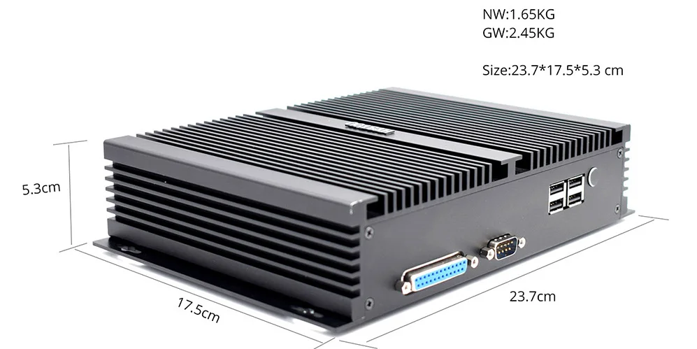Безвентиляторный промышленный ПК 3 дисплея Core i5 8250U двойной Intel Lan Core i7 5500U RS232 RS485 COM ITX PC Celeron прочный компьютер J1900