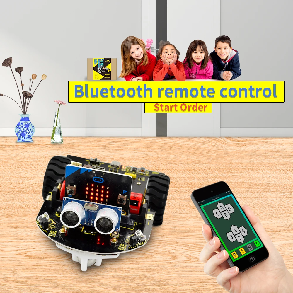 Keyestudio микро: бит мини умный робот автомобиль для Arduino (нет основной платы) |