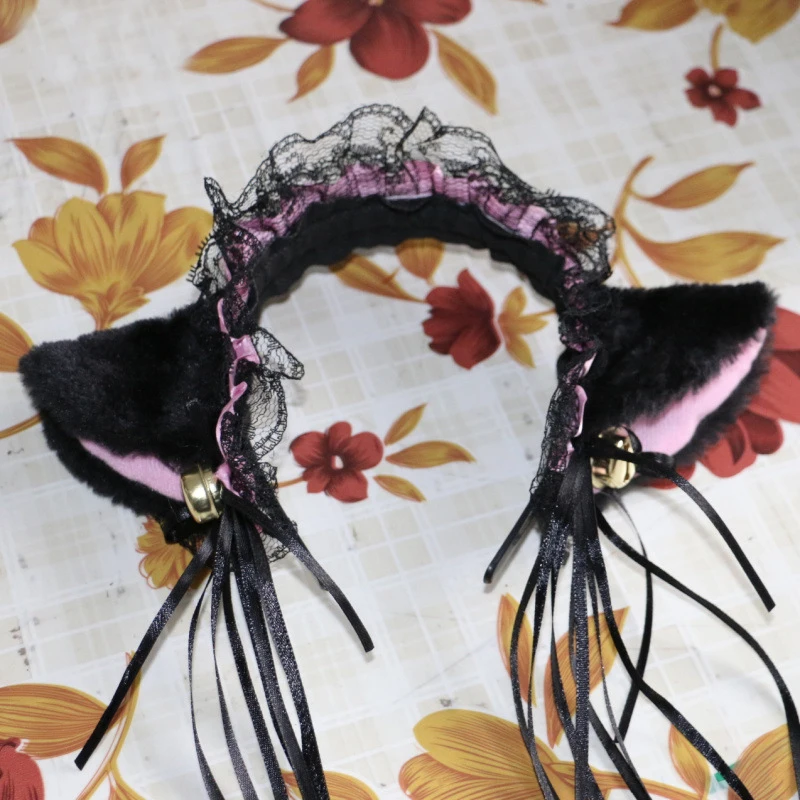 Повязка для волос в стиле японской принцессы милый обруч с колокольчиком и