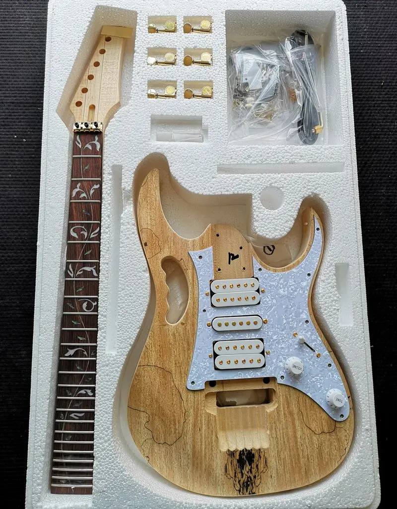 electric guitar kit set manchurian ash basswood body rosewood fingerboard durable maple neck guitar accessories free global shipping