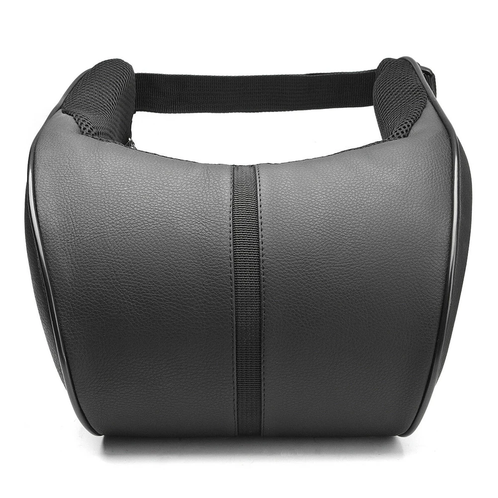 

PU Leather Ergonomic Design Car Head Support Memory Foam Neck Leather Memory Foam Pillow Seat Head Neck Rest Cushions Travel