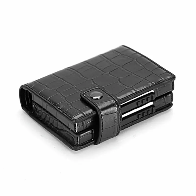 Duvence металлический держатель для карт чехол кредитных женщин и мужчин