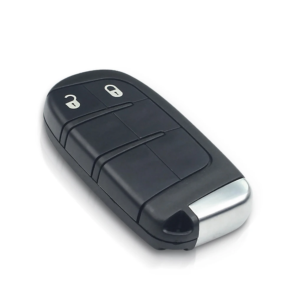 Keyyou 2/3/4/5 Button Chrysler Jeep Cherokee Dodge Ram 1500 Journey Charger Challenger Car Smart Key Shell Insert Blank Case image 3