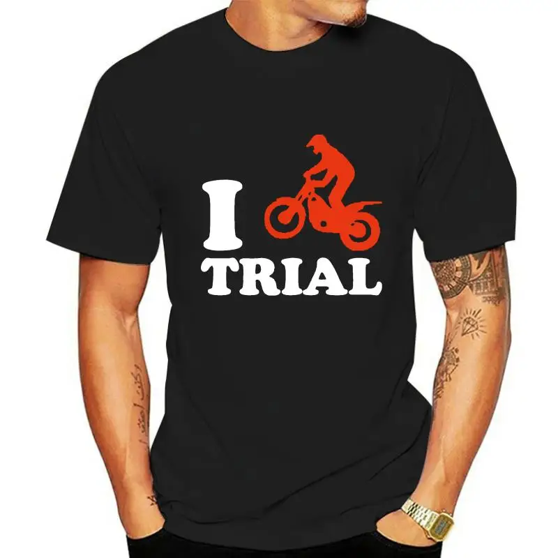 

Футболка мужская летняя с принтом «I Love TRIAL Trialbike»