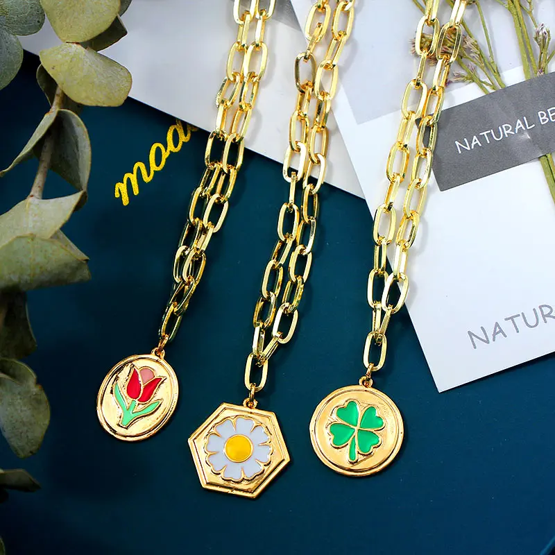 JJFOUCS новые маленькие эмалевые кольца с маргариткой тюльпаном золотистые