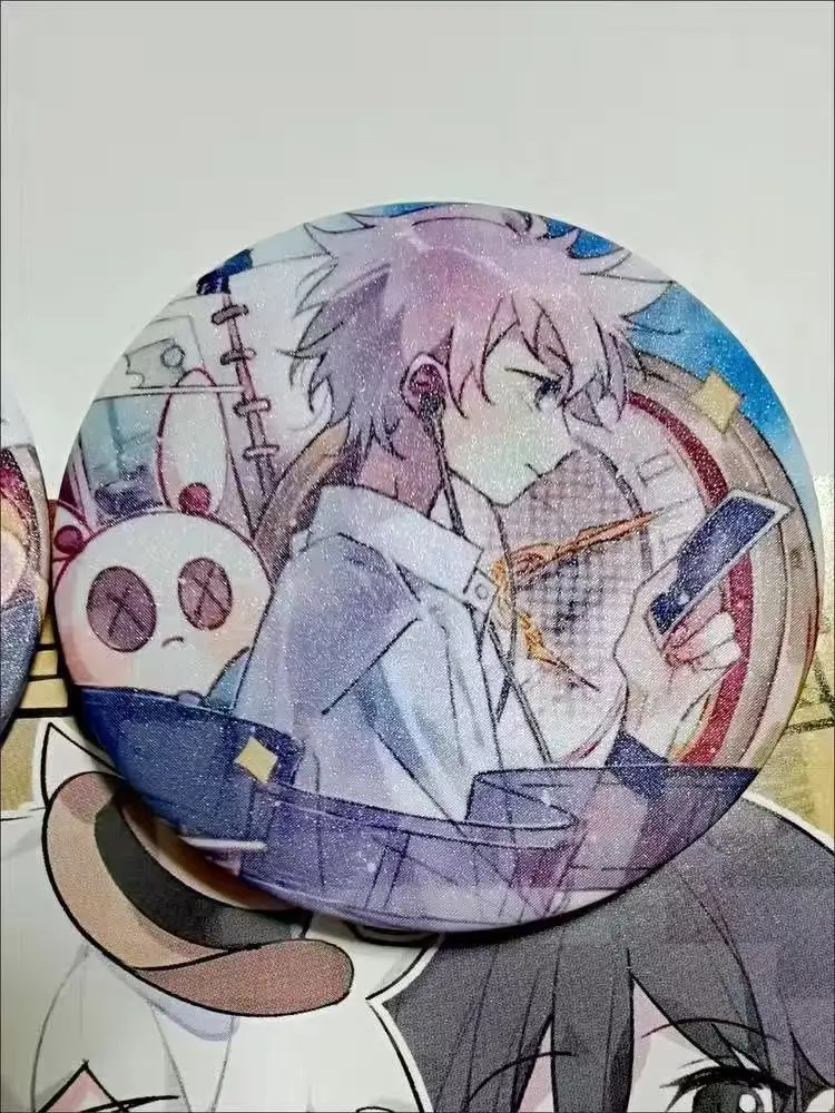 2 шт. аниме звено клик Lu Guang Cheng Xiaoshi брошь с растительным орнаментом Set Shi Dai Li Ren Doujin