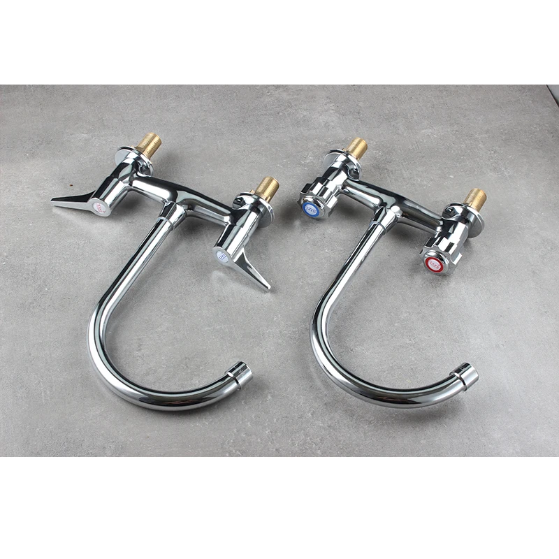 Двойная Ручка двойное отверстие 15 / 20 см старомодные вентиль бассейна горячей и