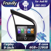 fnavily 9 android 11 car radio for audi r8 car dvd player video stereos gps dsp navigation 5g mp3 audio android cd 2007 2015