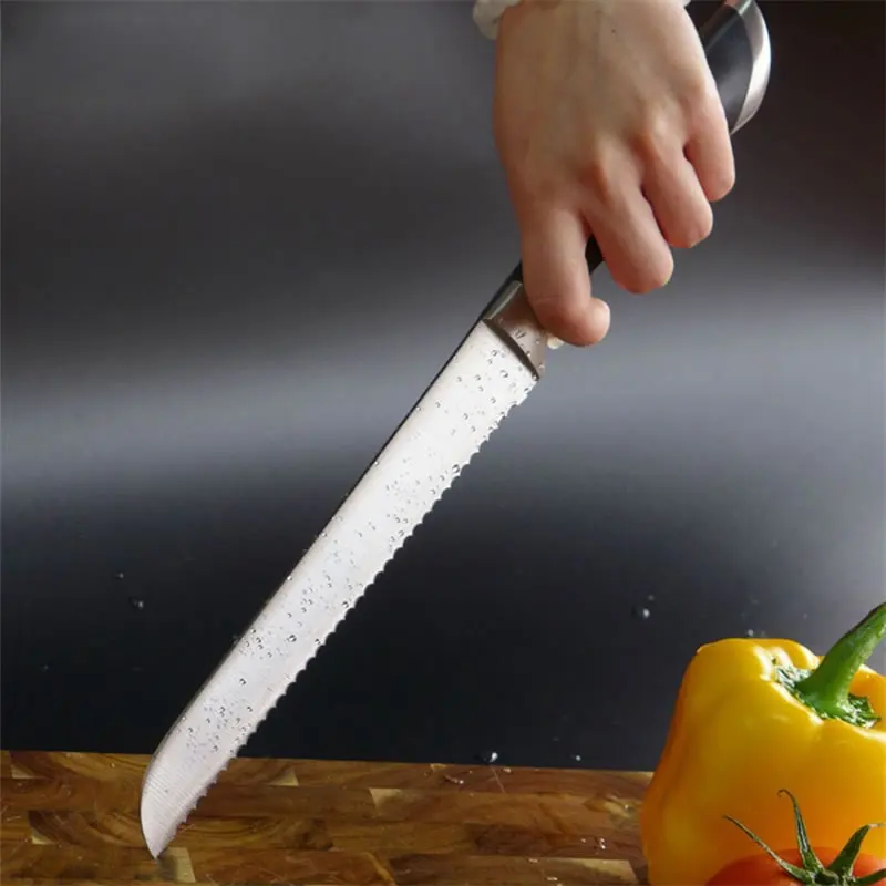 8 &quotнож для хлеба из нержавеющей стали с зубчатым лезвием торта пиццы