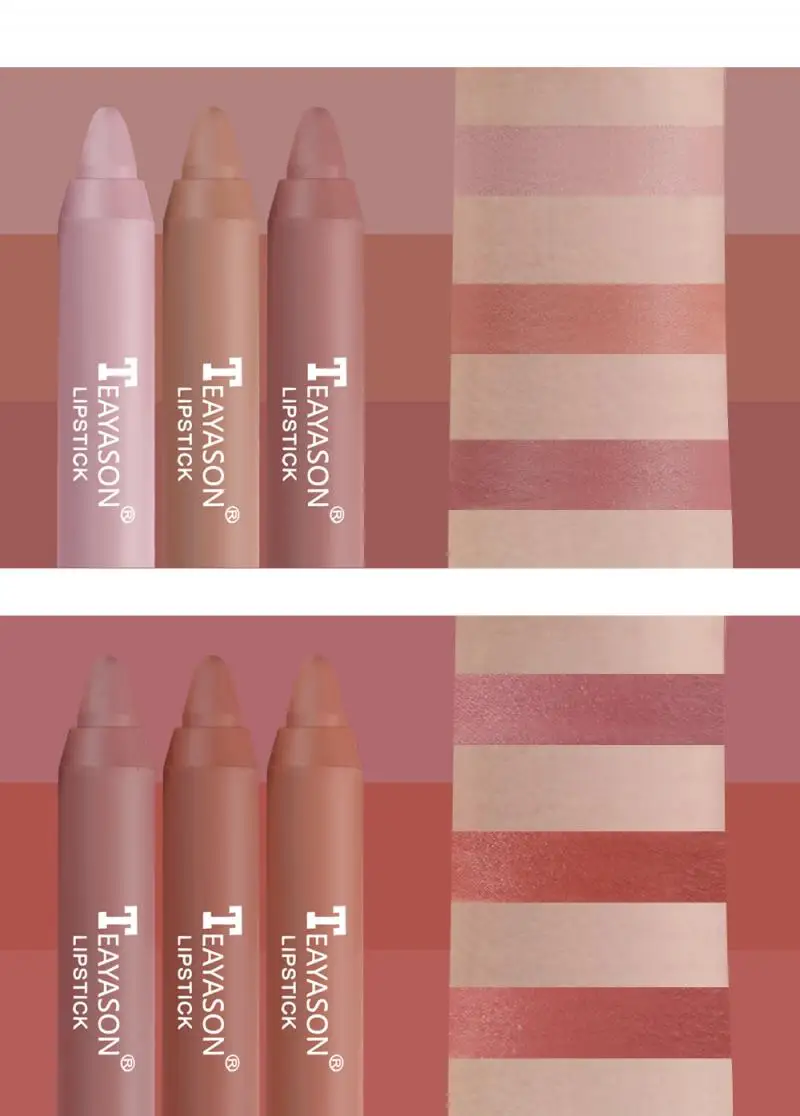 Матовая губная помада TSLM1 3 шт./кор. стойкая увлажняющая мягкая бархатная