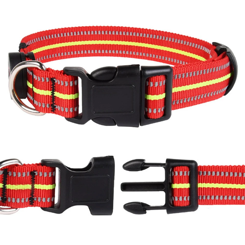 S M L водонепроницаемый ошейник для собак и кошек поводок шеи светодиодный фонарик
