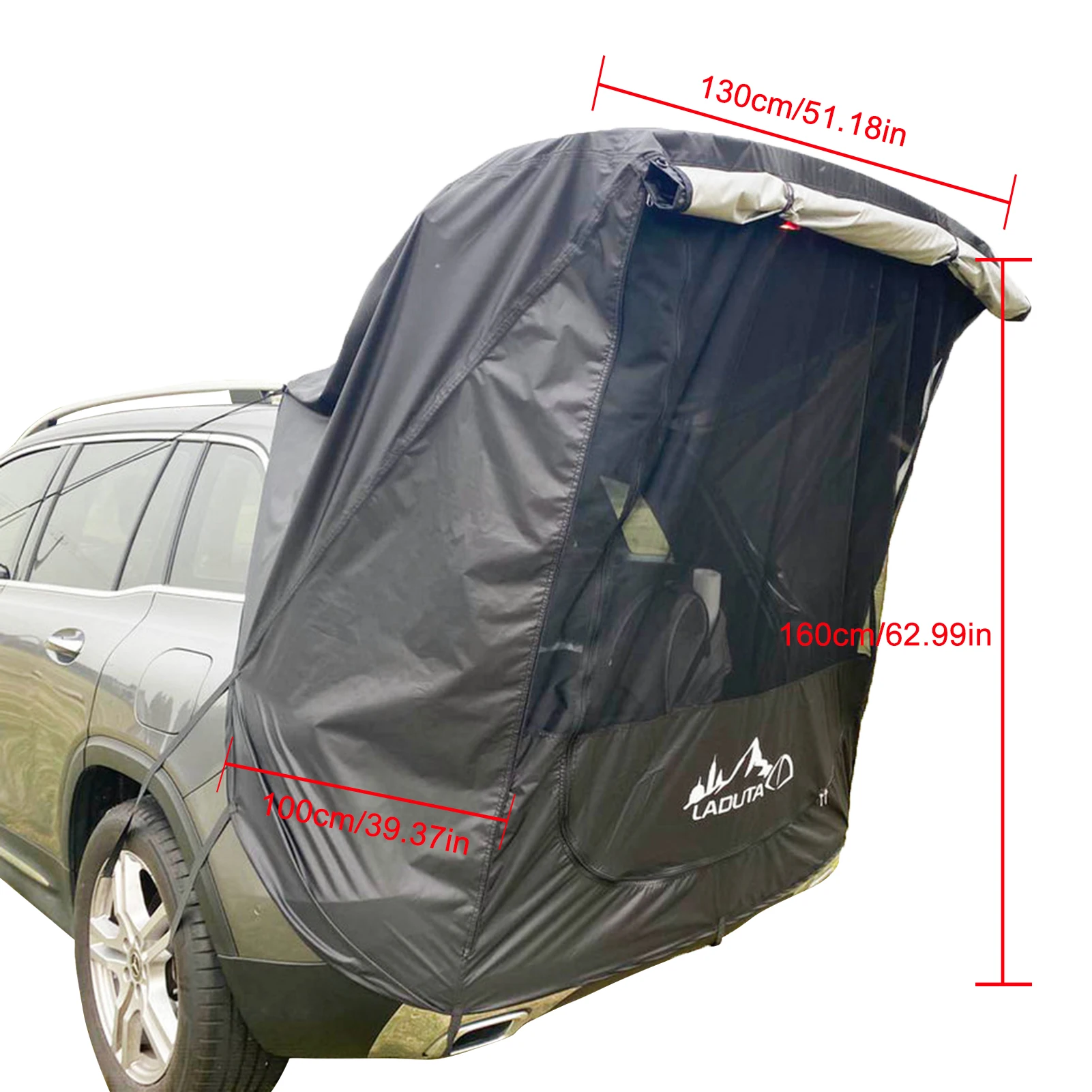 

Car Trunk Tent Sunshade Rainproof Rear Tent Simple Motorhome For Self-driving Tour Barbecue Camping (Without Iron Pipe)