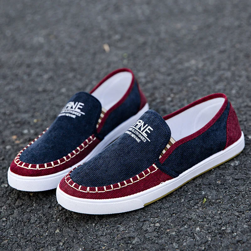2020 Новая повседневная обувь мужская парусиновая дышащие удобные туфли мужские