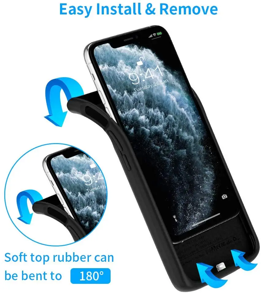 5000 мАч для iPhone 11 11Pro Max PD 18 Вт Быстрая зарядка Внешняя батарея зарядное устройство