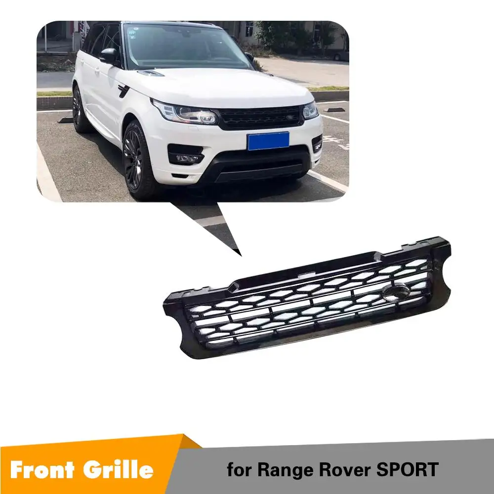 Для Land Rover Range Rover Sport- Черная передняя решетка ABS заменяет обшивку