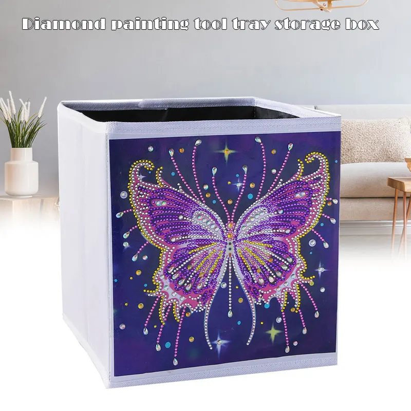 

5D DIY Diamond Painting Kit Painting Storage Box with Pen Tool Resin Diamond for Home Decorations for Adult P