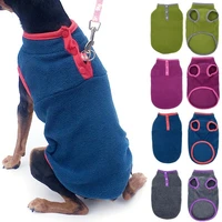 dog clothes winter warm harness dogs solid color coats polyester jacket jumper vest small large costume for pets puppy