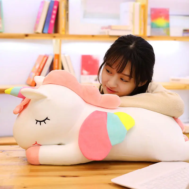 50 см милый Единорог Plushie игрушка мягкие плюшевые единорог постельная Подушка