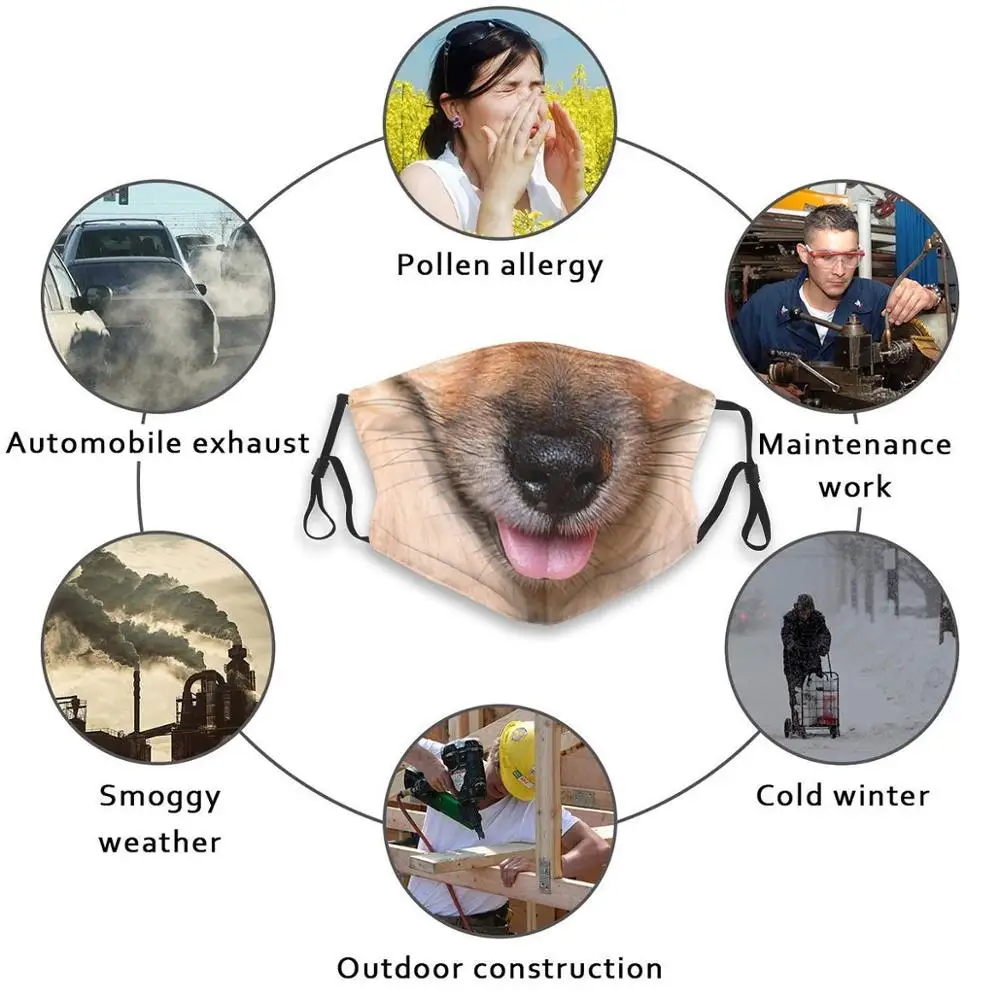 Пышные модные защитные маски пышные питомцы щенки Джек моя собака | Красота и