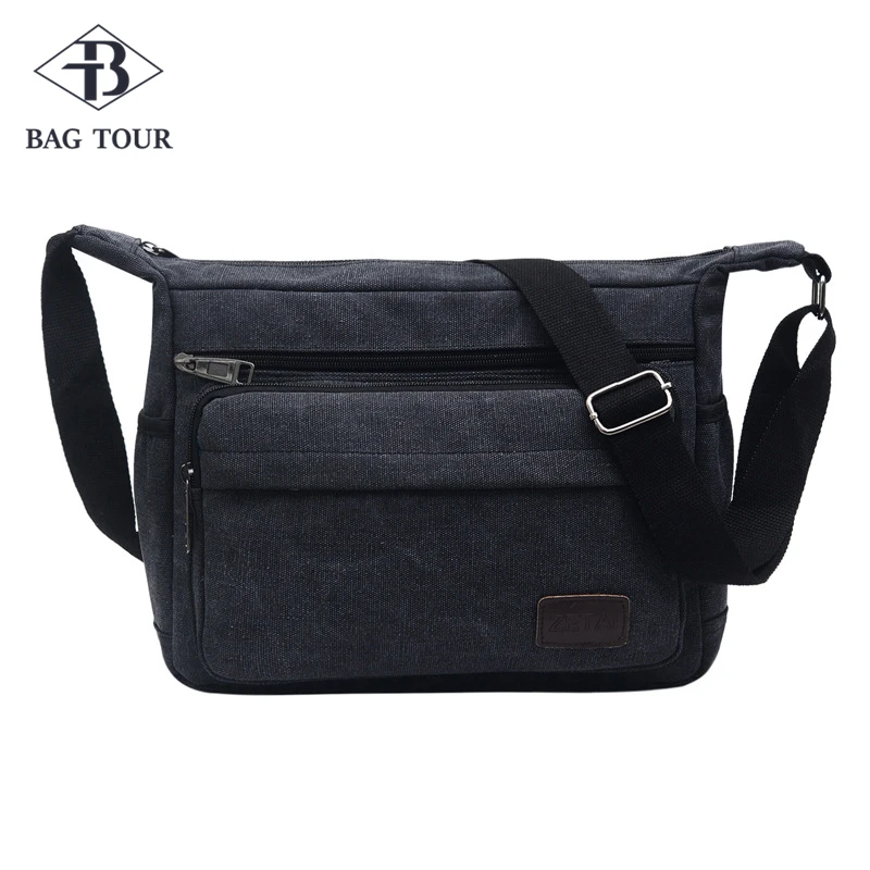 Сумки на плечо для молодых мужчин ретро однотонные сумки мессенджеры прочные