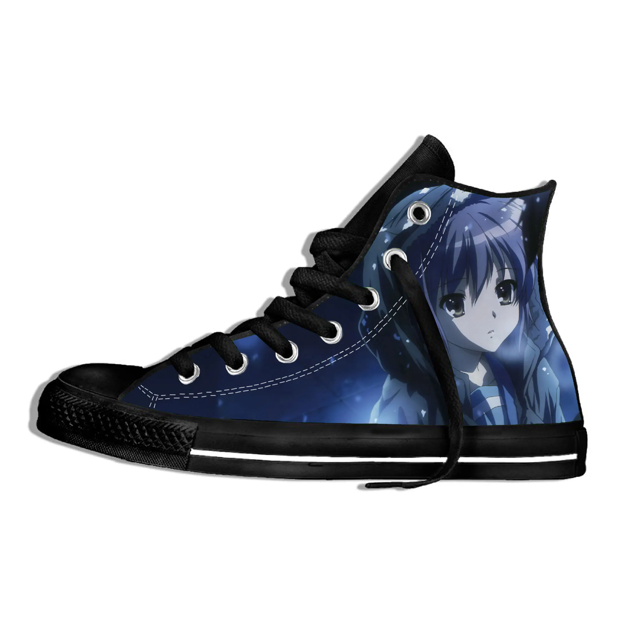 

Suzumiya Haruhi Fashion Vulcanized Shoes Men Women Sneakers New Retro Canvas Shoes Men Women Flat Fashion Comfort High Top Shoes