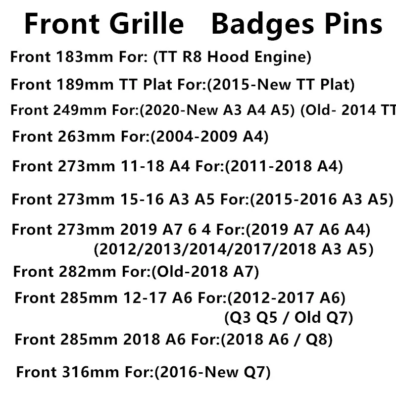4 кольца ABS серебристо-черные автомобильные передние капота гриль задний
