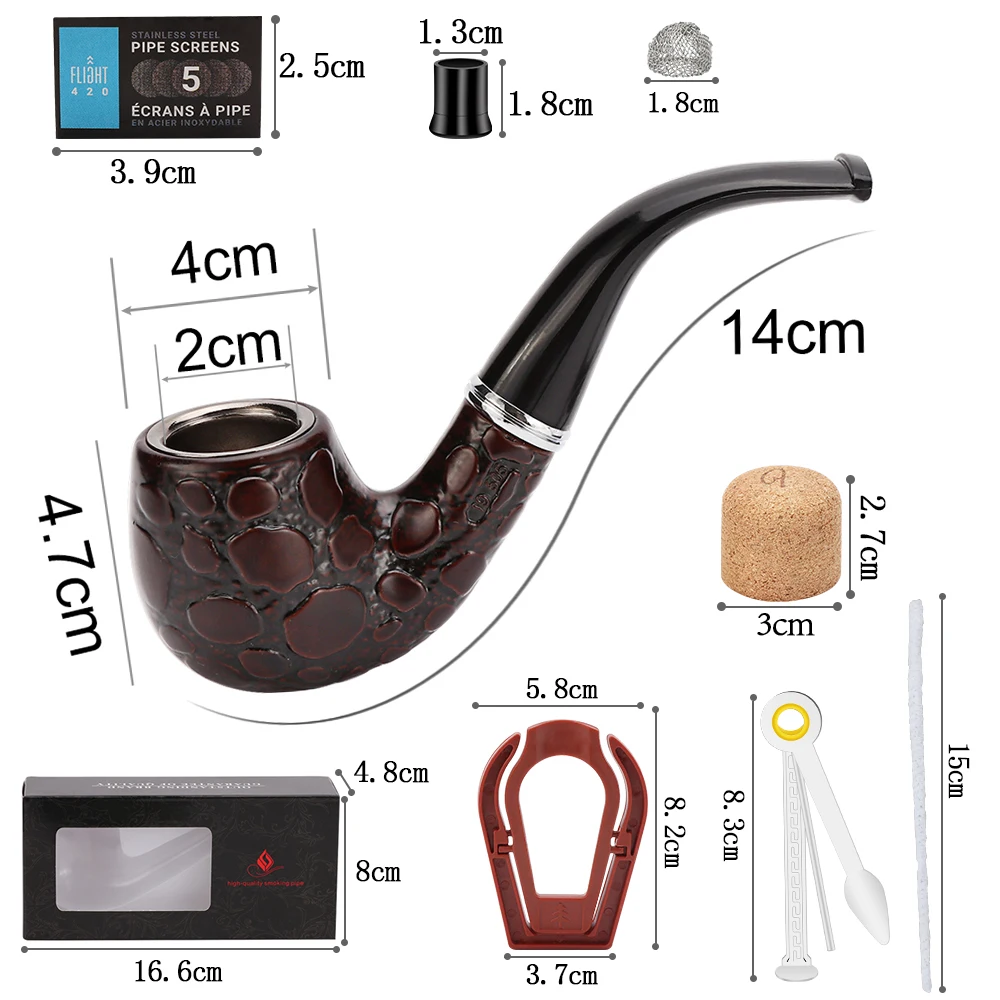 

New Printing Pattern Pipe Filter Smoking Pipes Herb Bakelite Tobacco Pipes Narguile Grinder Smoking Cigarette Holder