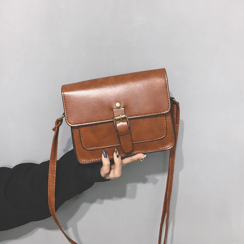 

2021 New Vintage Casual Small Women Flap Fashion Crossbody Messenger Bag Female Ladie Satchel Shoulder Bag Elegant Clutch Purses