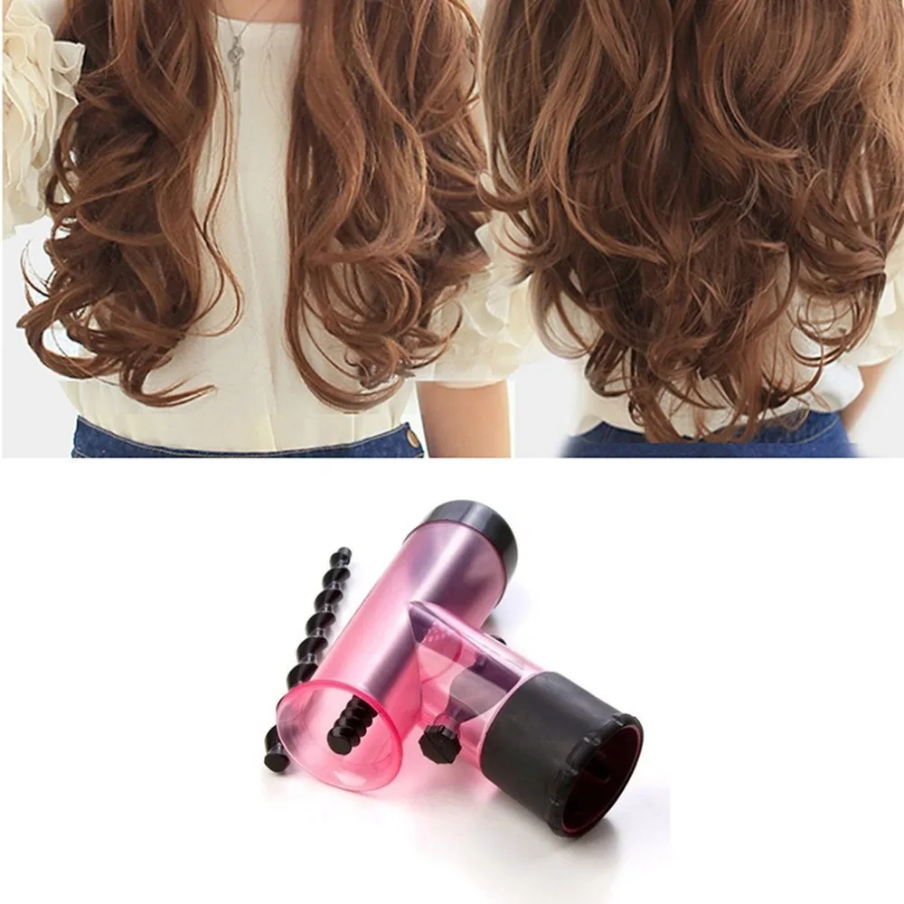

Portable Size Hair Dryer Diffuser Wind Spin Detachable Drying Blow Hair Diffusers Roller Curler Women Hair Styling Tool