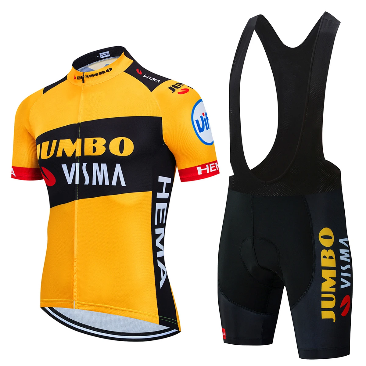 

Джерси для велоспорта JUMBO team, быстросохнущая одежда с коротким рукавом, комплект для велоспорта, летняя одежда