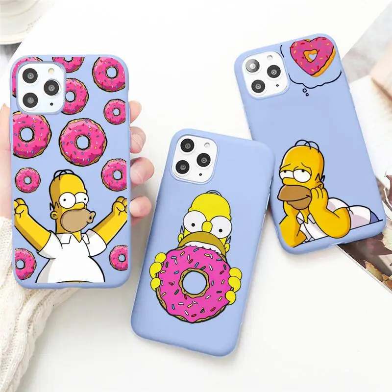 Футболка с забавным мультипликационным принтом дизайн simpsoned для мобильного
