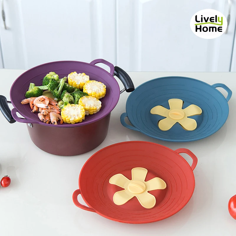 Силиконовая крышка пробка от протекания защита перелива для кастрюли