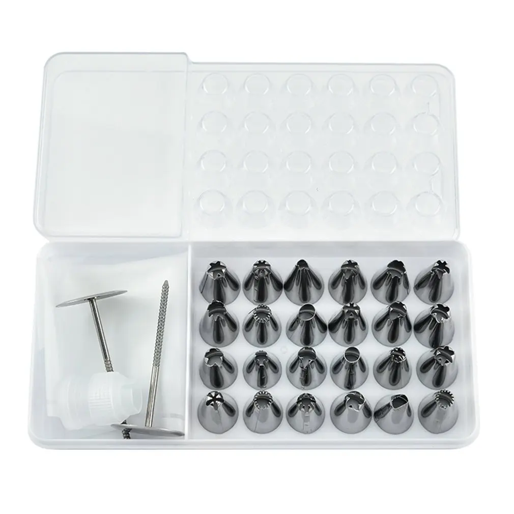 

Pastry Nozzles Icing Piping Nozzles Stainless Steel Flower Cream Pastry Tips Nozzles Bag Cupcake Cake Decorating Tools