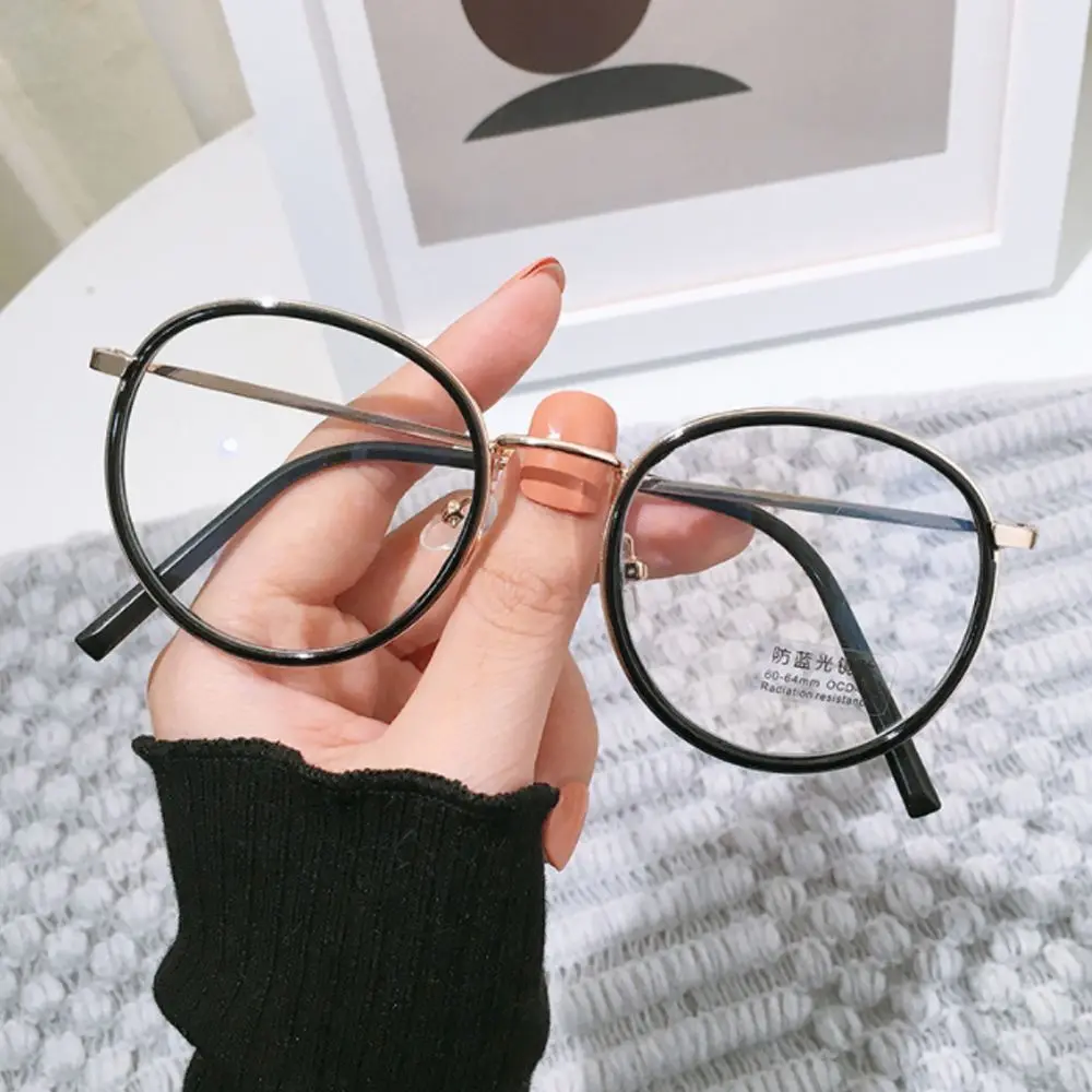 

Fashion Eye Protection Office Portable Oversized Eyeglasses Ultra Light Frame Computer Goggles Anti-Blue Light Glasses