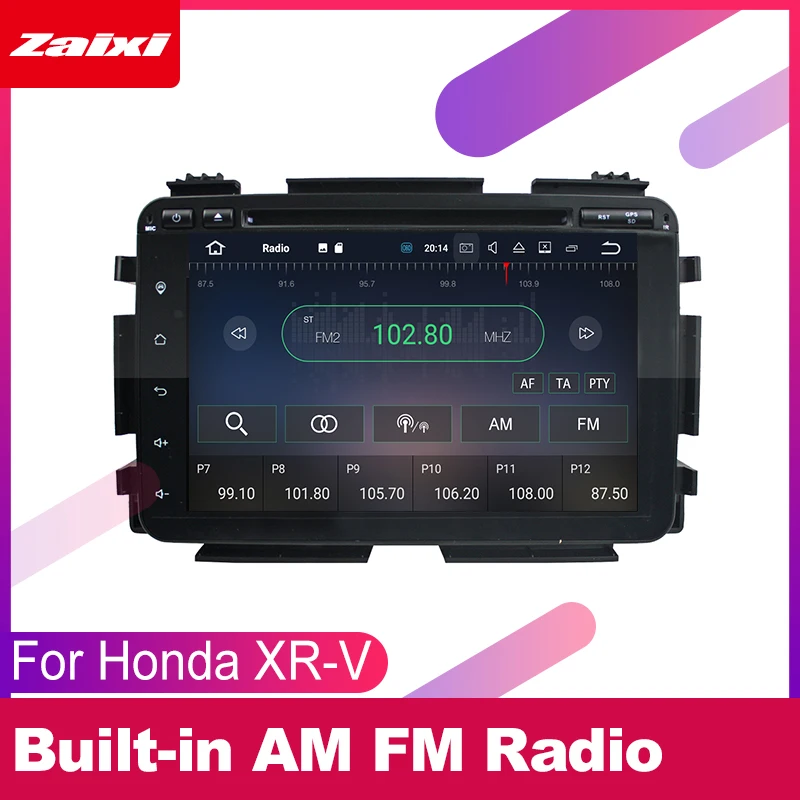 ZaiXi Android автомобильный мультимедийный плеер 2 din автомобильное радио для Honda XR V 2013 ~