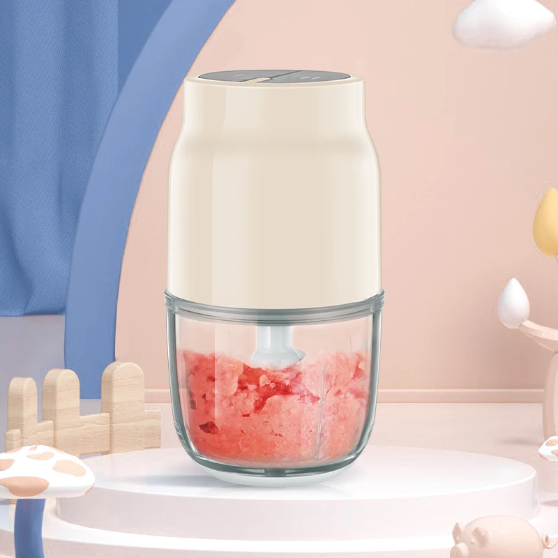 

Electric Meat Grinder Portable 2 Speeds Wireless Blender Mulifunctional Chopper Food Processor Slicer Baby Food Maker
